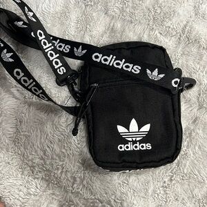 Adidas Black Unisex Cross-Body Sling Bag